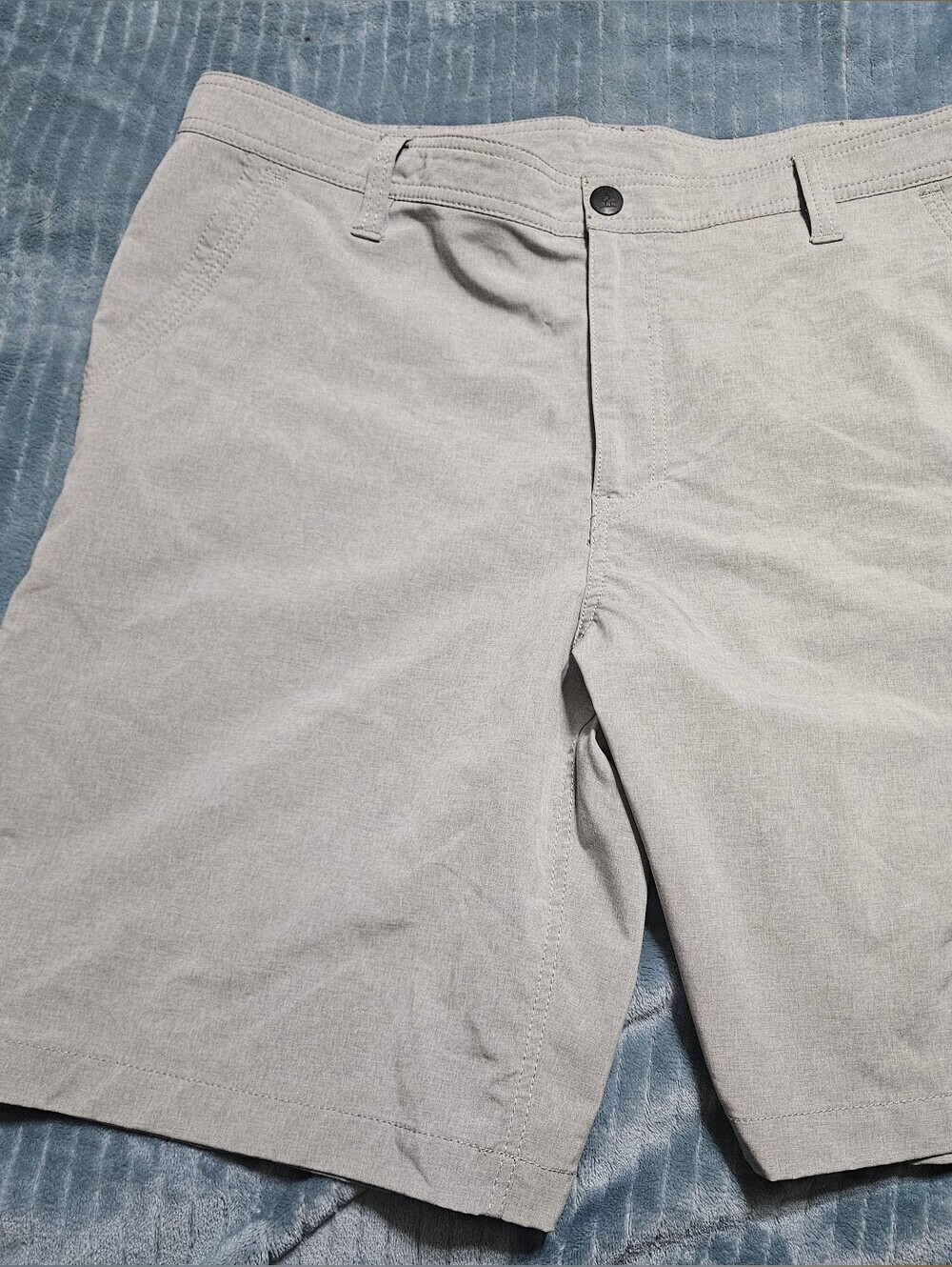 G.H. Bass And Co Gray Chino Shorts Fishing Golf Casual Size 38!